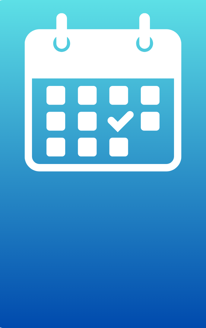 A plain graphic of a calendar