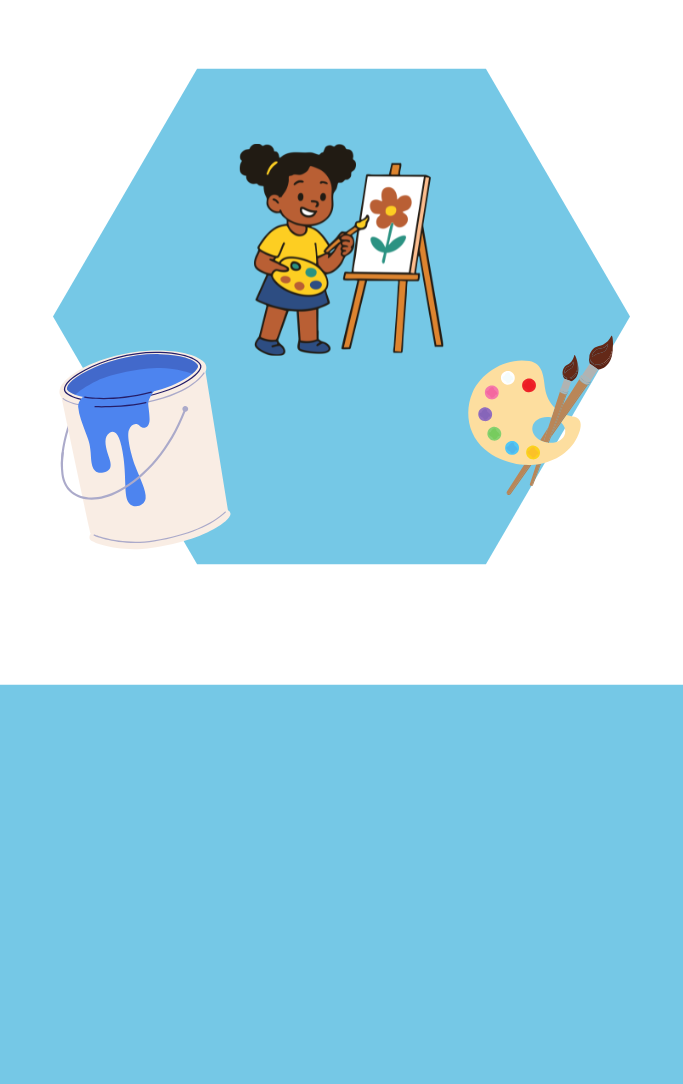 A child painting