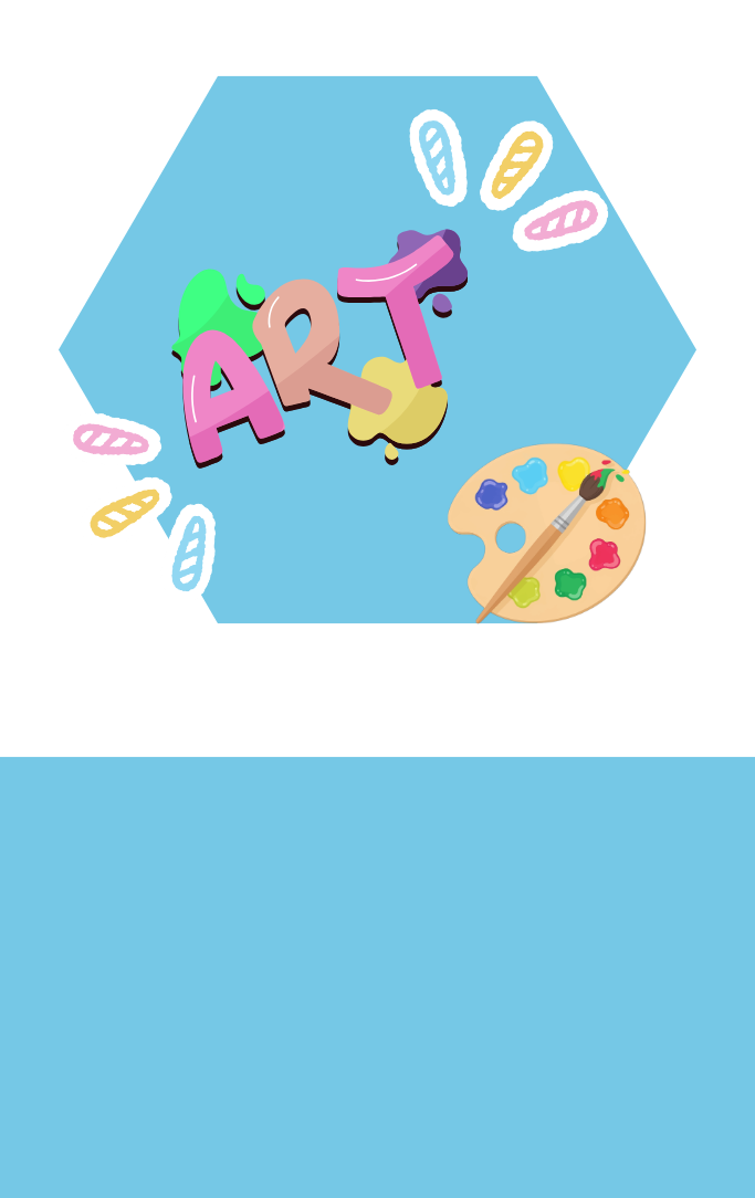 bad art logo with an canvas